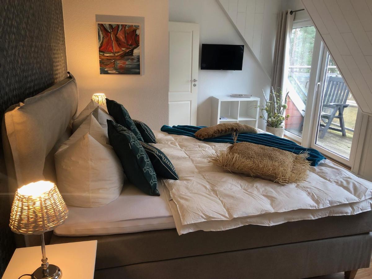 Romantisches Ferienhaus Boddenblick Mit Sauna Pruchten Eksteriør bilde